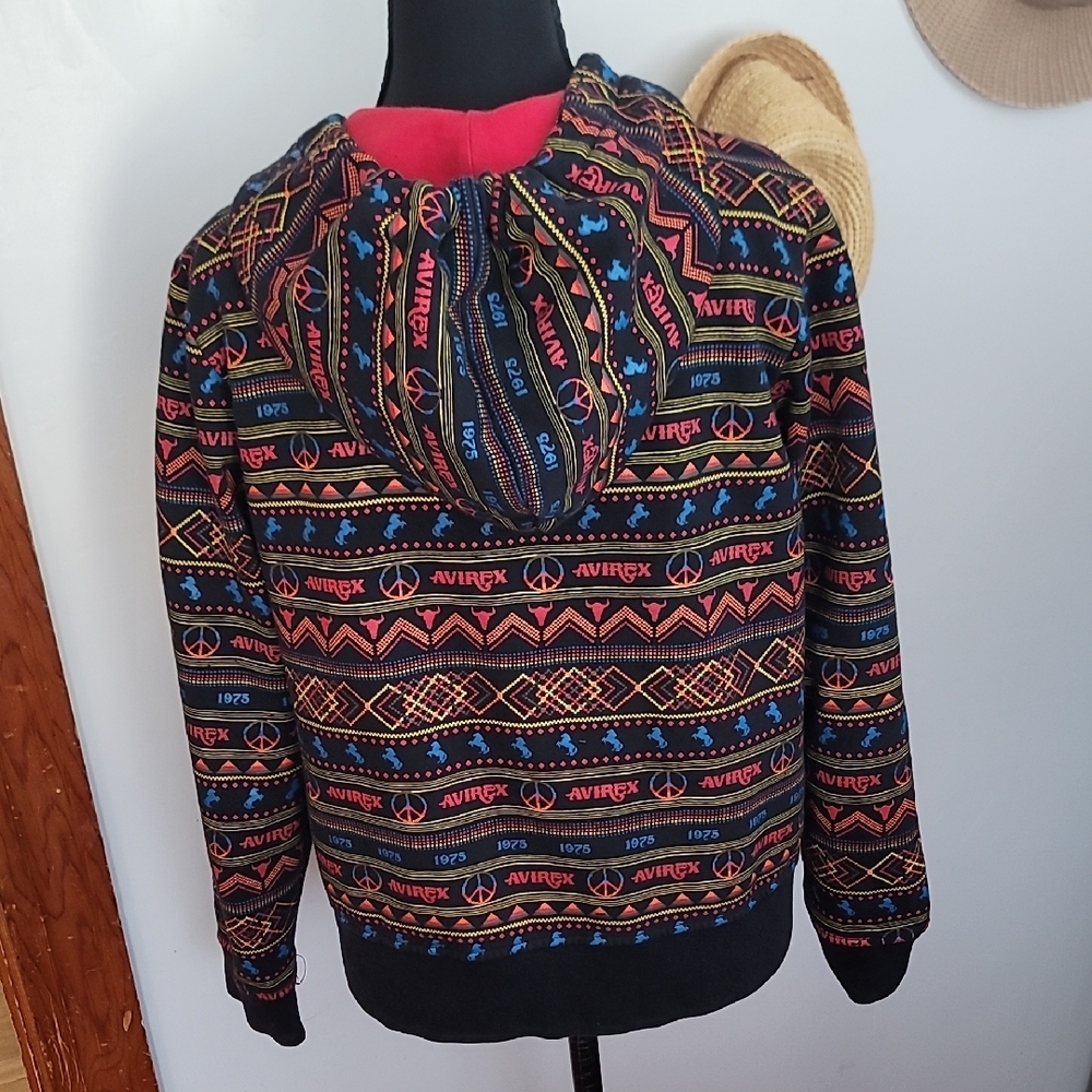 Avirex Women's Colorful Patterned Zip-Up Jacket - Picture 8 of 10